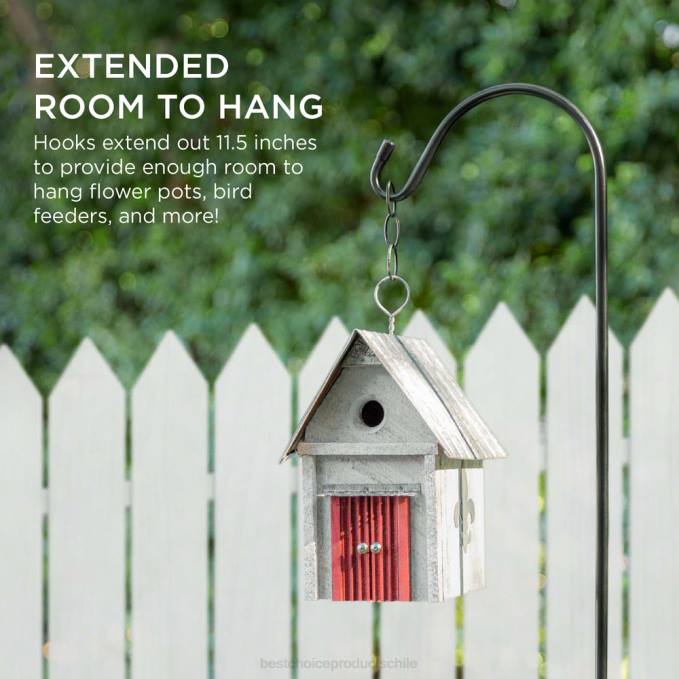 césped y jardín | Best Choice Products Juego de 2 ganchos de pastor para jardín al aire libre con base de 3 puntas negro08BN474