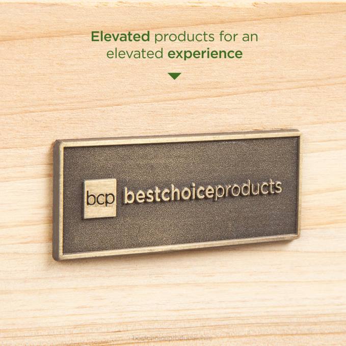 césped y jardín | Best Choice Products banco para macetas de jardín de madera con mesa deslizante, fregadero seco apto para alimentos natural08BN476