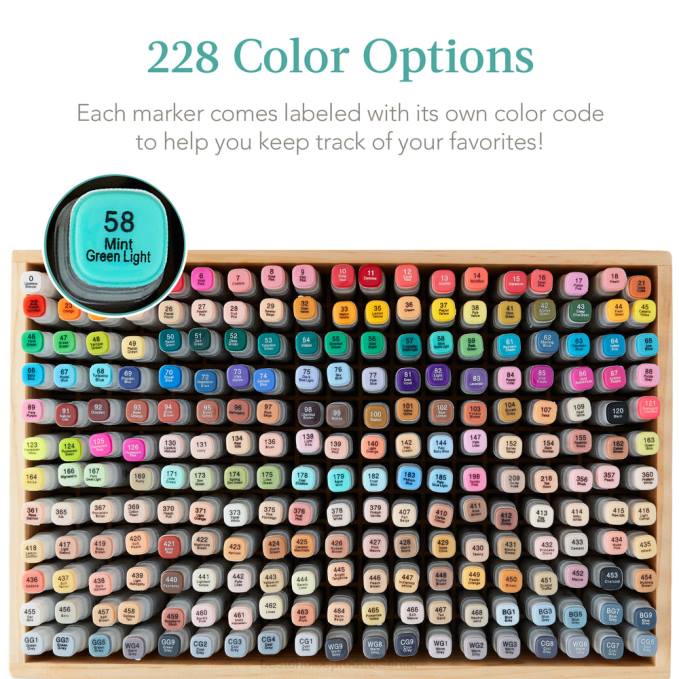 accesorio Best Choice Products kit de rotulador a base de alcohol con pincel y punta de cincel, estuche de transporte natural08BN1063