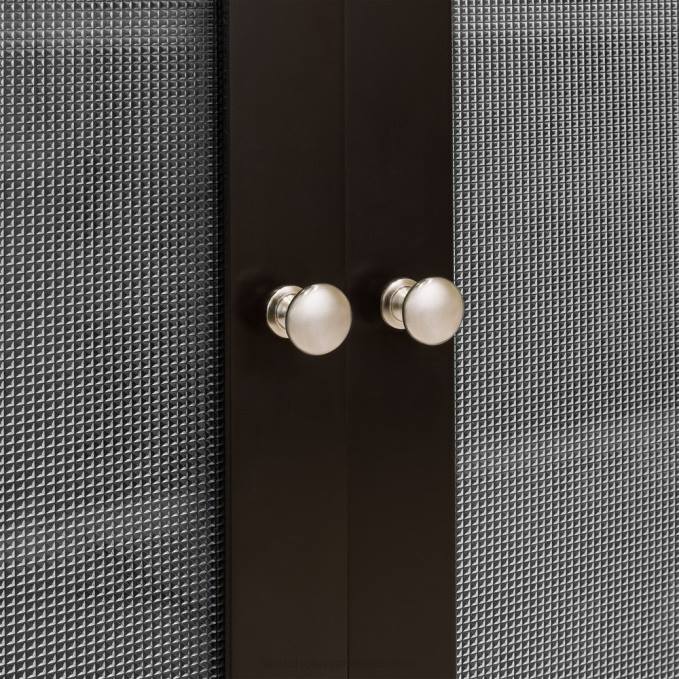 accesorio Best Choice Products Botiquín de pared para baño con puertas dobles de vidrio templado marrón08BN1282