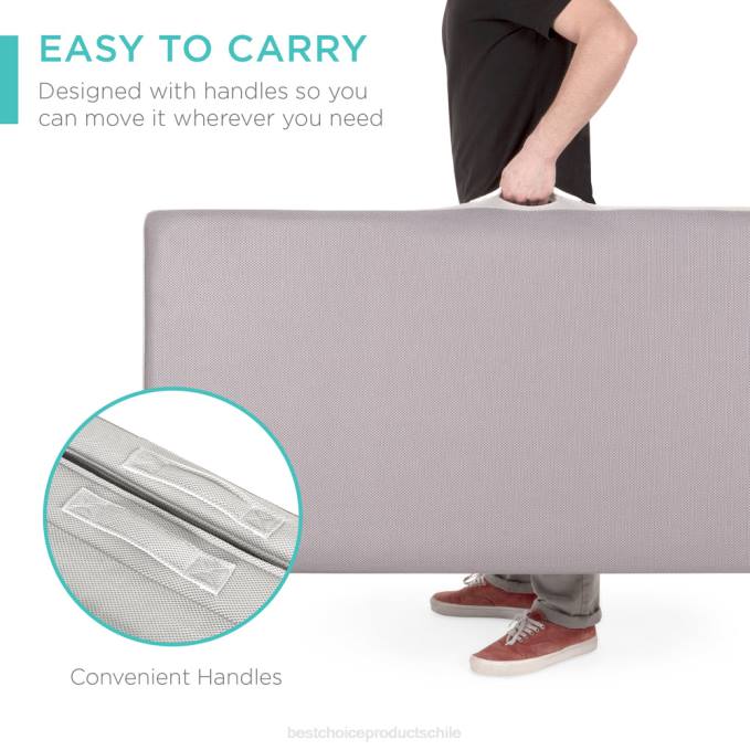 accesorio Best Choice Products cubrecolchón portátil plegable con espuma de felpa belleza08BN344