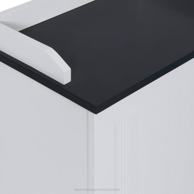 accesorio Best Choice Products mueble de almacenamiento para piso de baño con puerta versátil marrón08BN1272