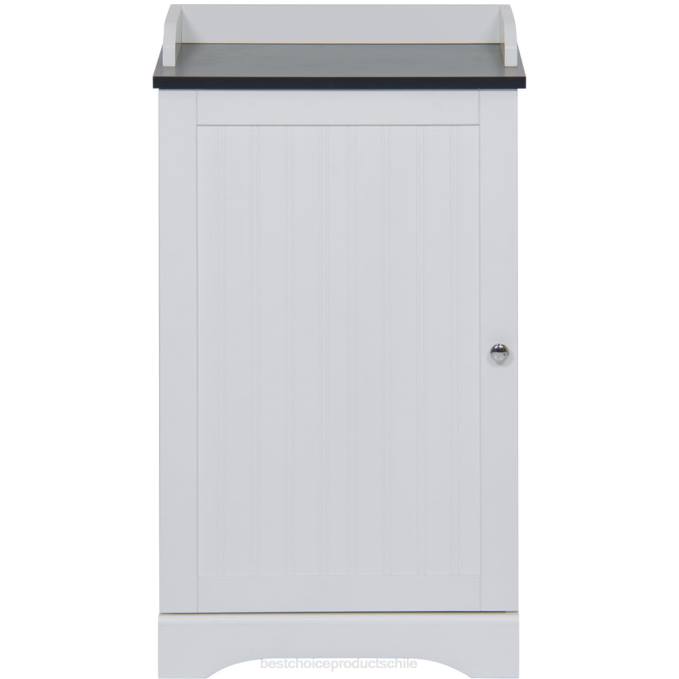 accesorio Best Choice Products mueble de almacenamiento para piso de baño con puerta versátil marrón08BN1272