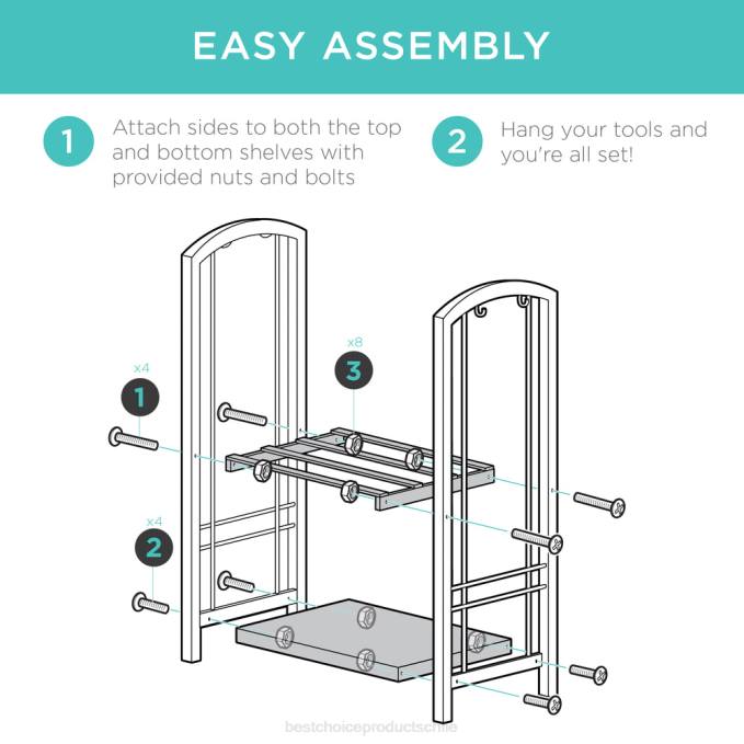 accesorio Best Choice Products Juego de herramientas para soporte de leña de 5 piezas con gancho, escoba, pala y pinzas cobre08BN352