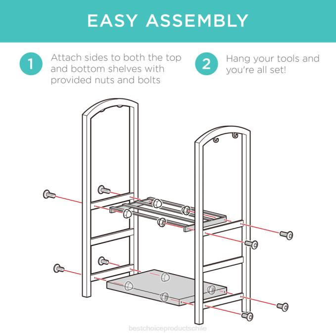 accesorio Best Choice Products Juego de herramientas para soporte de leña de 5 piezas con gancho, escoba, pala y pinzas negro08BN351
