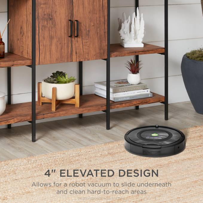 accesorio Best Choice Products Mesa consola con estantes de 3 niveles y gabinete, patas que no rayan marrón08BN701