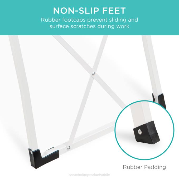 accesorio Best Choice Products Escalera plegable portátil de 3 escalones con pies antideslizantes, capacidad de 330 lb blanco08BN1240