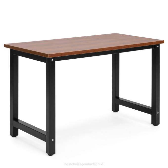 accesorio Best Choice Products Mesa de estación de trabajo de escritorio para computadora de oficina en casa de 47,25x23,5 pulgadas con patas ajustables marrón08BN1274