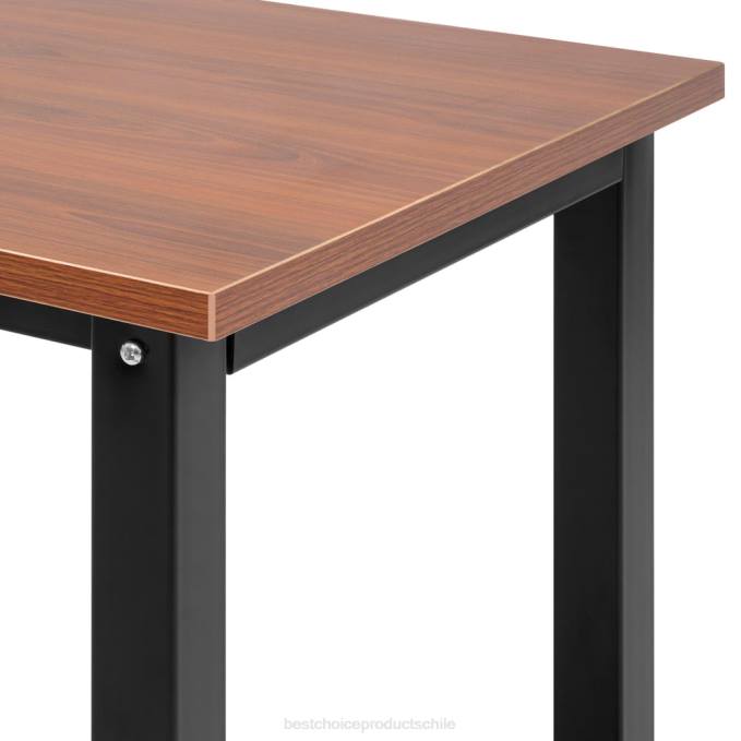 accesorio Best Choice Products Mesa de estación de trabajo de escritorio para computadora de oficina en casa de 47,25x23,5 pulgadas con patas ajustables marrón08BN1274