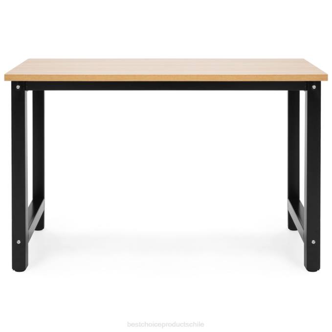 accesorio Best Choice Products Mesa de estación de trabajo de escritorio para computadora de oficina en casa de 47,25x23,5 pulgadas con patas ajustables marrón claro08BN1275