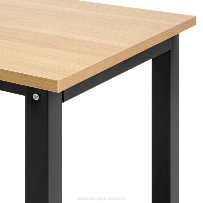 accesorio Best Choice Products Mesa de estación de trabajo de escritorio para computadora de oficina en casa de 47,25x23,5 pulgadas con patas ajustables marrón claro08BN1275