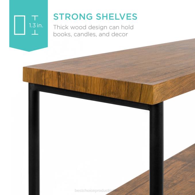 accesorio Best Choice Products Estantería industrial de 5 niveles con estructura de metal y estantes de madera. marrón08BN691