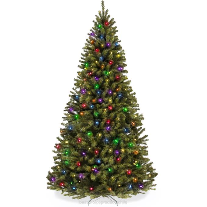 estacional Best Choice Products Árbol de Navidad de abeto artificial preiluminado con luces LED multicolores belleza08BN11
