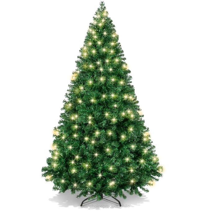 estacional Best Choice Products Árbol de Navidad de pino artificial preiluminado de primera calidad con 1000 puntas y 250 luces. blanco08BN9