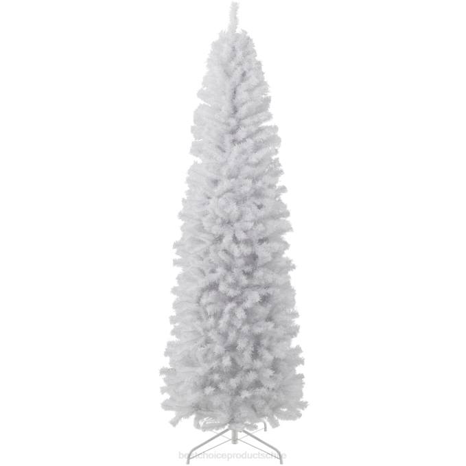 estacional Best Choice Products lápiz artificial blanco vacaciones árbol de navidad belleza08BN118