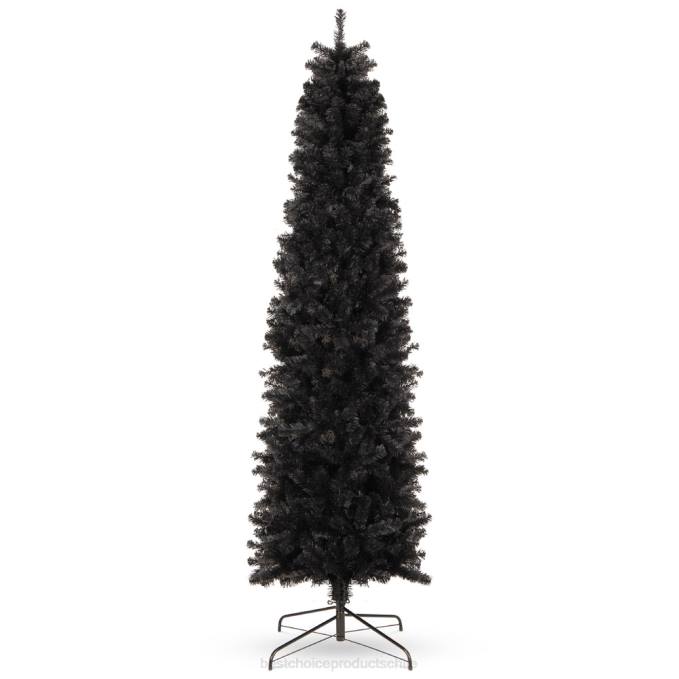 estacional Best Choice Products lápiz artificial negro vacaciones árbol de navidad belleza08BN189