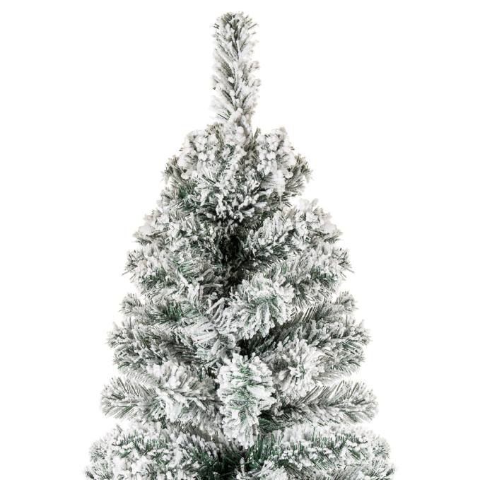 estacional Best Choice Products nieve flocado lápiz artificial árbol de navidad pararse08BN195
