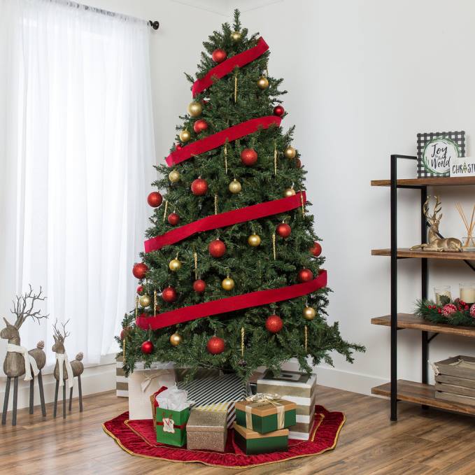 estacional Best Choice Products Árbol de Navidad artificial de abeto completo Douglas con bisagras soporte metálico08BN246