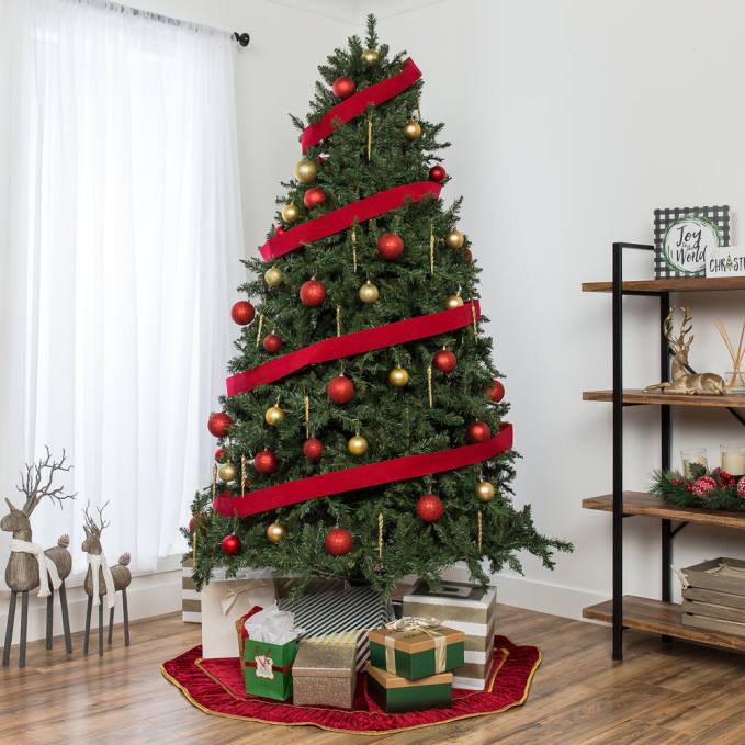 estacional Best Choice Products Árbol de Navidad artificial de abeto completo Douglas con bisagras soporte metálico08BN247