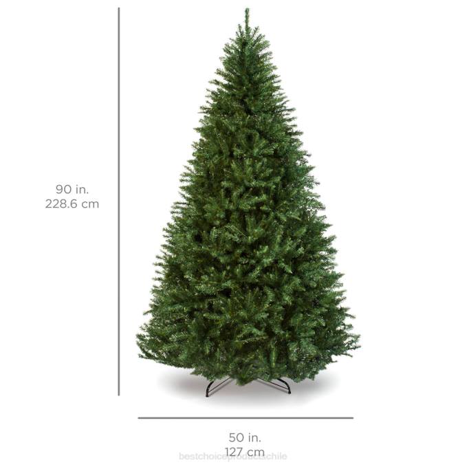 estacional Best Choice Products Árbol de Navidad artificial de abeto completo Douglas con bisagras soporte metálico08BN248