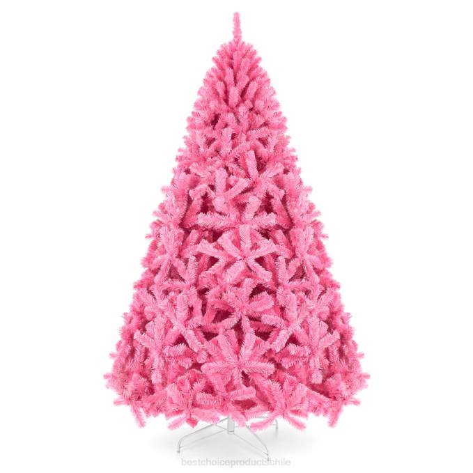 estacional Best Choice Products Árbol de Navidad de abeto artificial rosa con soporte plegable belleza08BN192