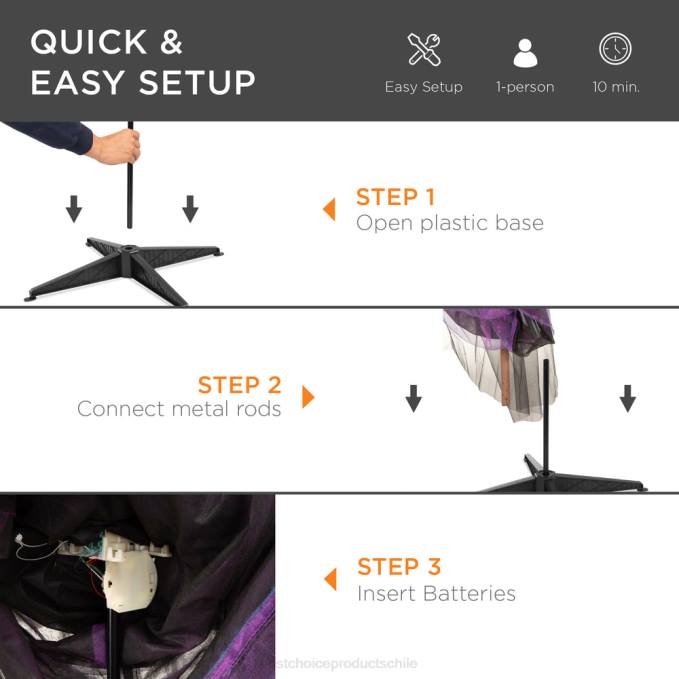 estacional Best Choice Products Wicked Wanda bruja animatrónica de pie con sonidos, ojos LED. púrpura08BN222