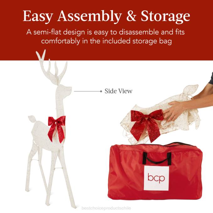 estacional Best Choice Products Decoración al aire libre iluminada en 2D con forma de dólar navideño con 105 luces LED blanco08BN144