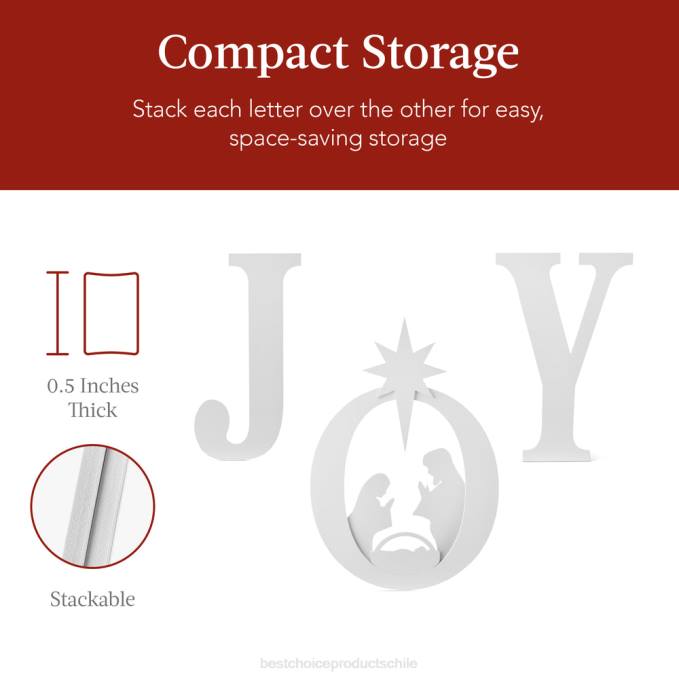 estacional Best Choice Products Decoración navideña de jardín de 3 piezas con estacas para el suelo blanco08BN62