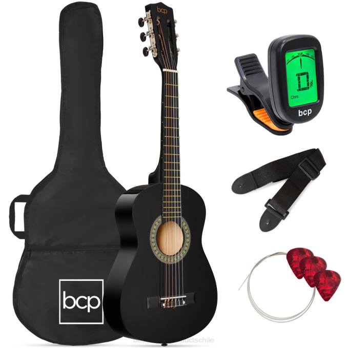 instrumentos musicales | Best Choice Products Kit básico para principiantes de guitarra acústica para niños con estuche de transporte. negro08BN1046