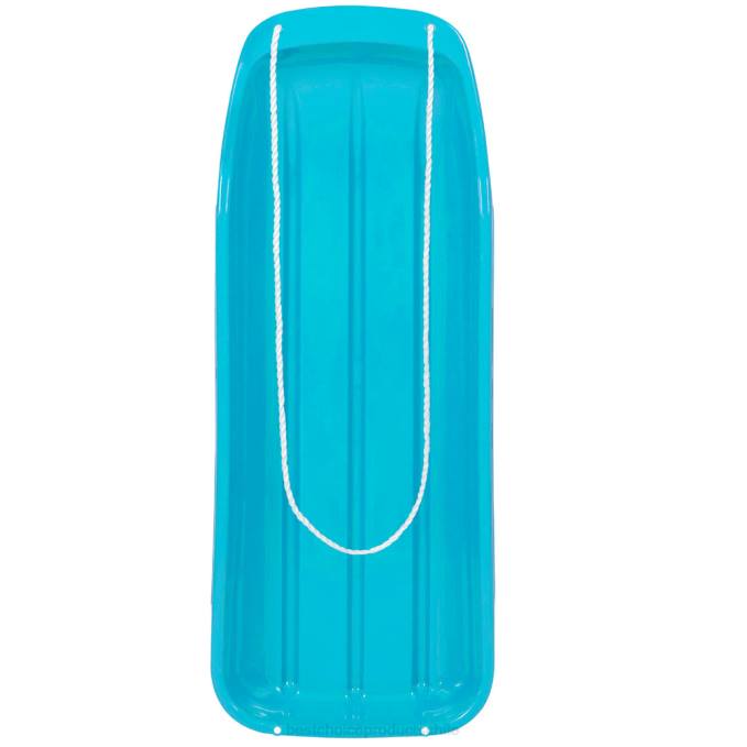 juguete y juego | Best Choice Products Tabla de trineo para nieve con trineo para niños de 48 pulgadas con cuerda para tirar, bordes curvos azul hielo08BN1023