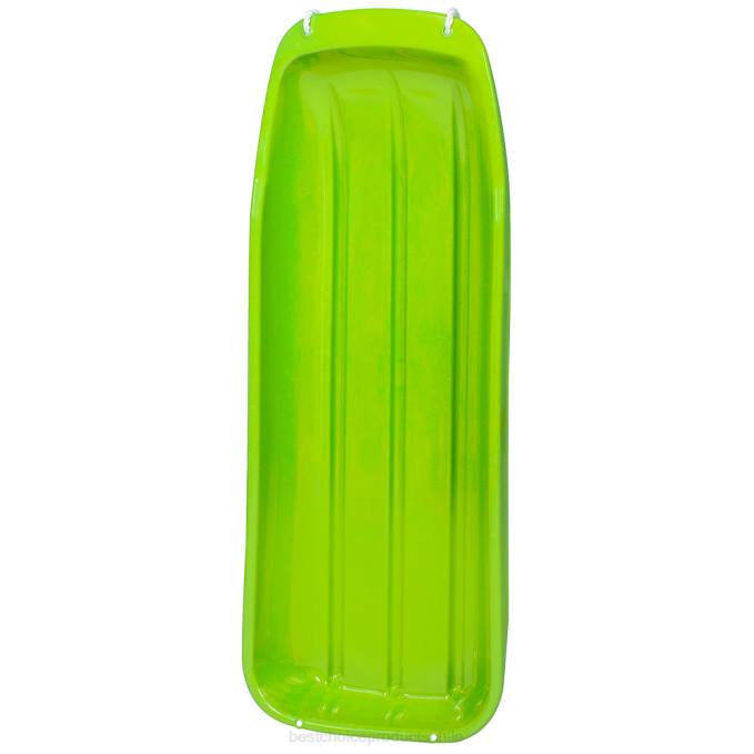 juguete y juego | Best Choice Products Tabla de trineo para nieve con trineo para niños de 48 pulgadas con cuerda para tirar, bordes curvos verde claro08BN1025