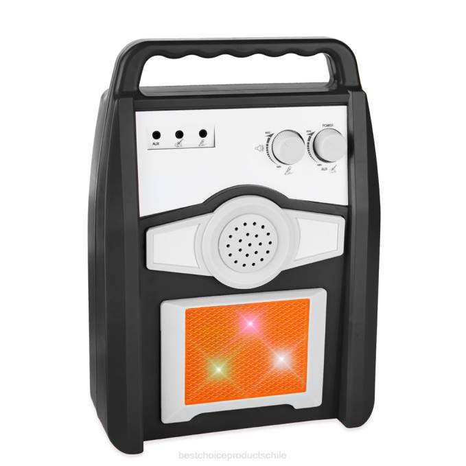 juguete y juego | Best Choice Products Juego de guitarra eléctrica para niños con 6 canciones, micrófono y amplificador. negro08BN282