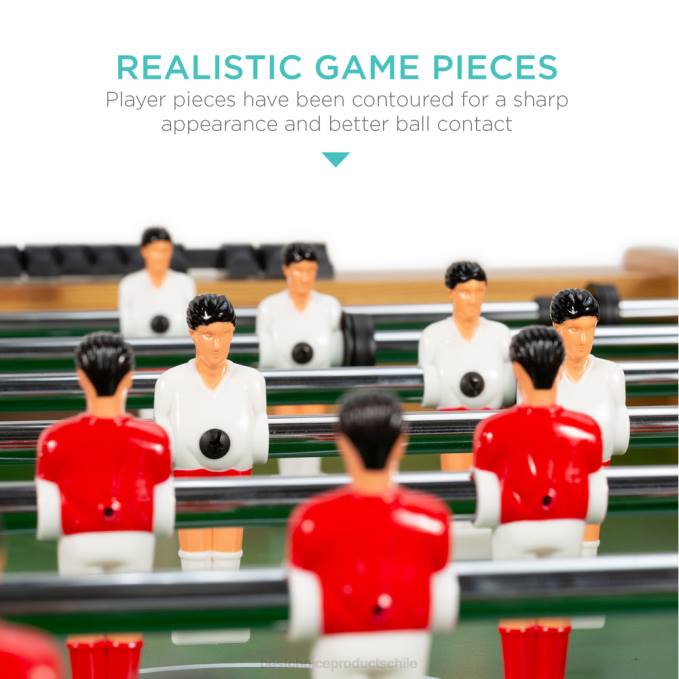 juguete y juego | Best Choice Products mesa de futbolín, futbolín arcade con 2 portavasos y 2 pelotas marron oscuro08BN549