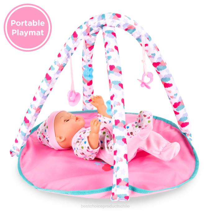 juguete y juego | Best Choice Products Juego de rol de muñeca recién nacida de 15 piezas y 13,5 pulgadas para niños con accesorios rosa08BN323