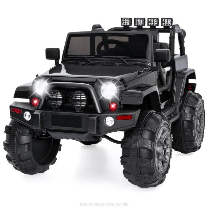 juguete y juego | Best Choice Products Camión de juguete para niños de 12 V con 3 velocidades, LED, control remoto y Bluetooth negro08BN530