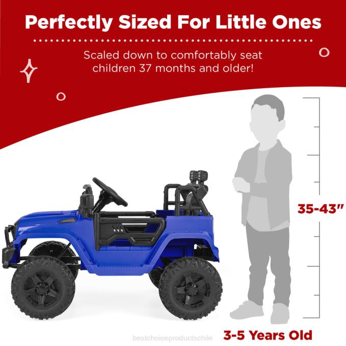 juguete y juego | Best Choice Products Camión para niños de 12 V con control remoto para padres y suspensión de resorte azul08BN486