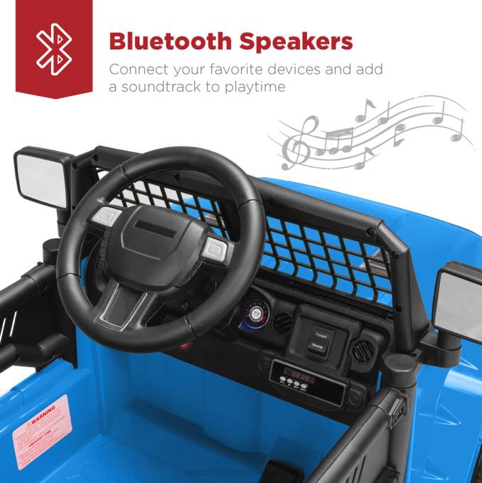 juguete y juego | Best Choice Products Camión para niños de 12 V con control remoto para padres y suspensión de resorte azul claro08BN491