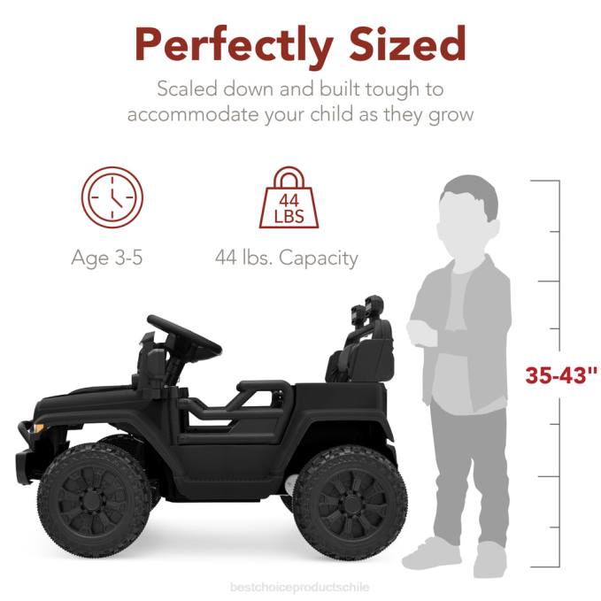 juguete y juego | Best Choice Products Camión para niños de 6 V con control remoto para padres y suspensión en las 4 ruedas negro08BN556