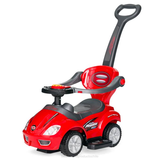 juguete y juego | Best Choice Products Coche de empuje para niños 3 en 1 con asa y bocina rojo08BN1000