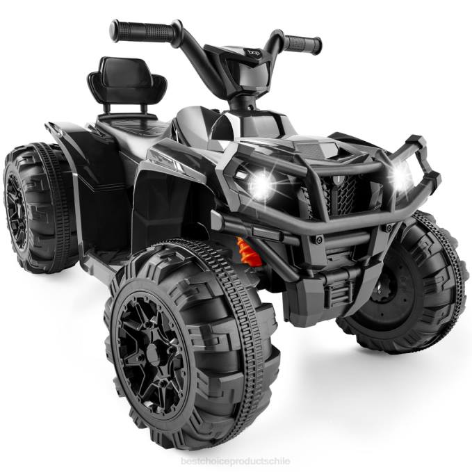 juguete y juego | Best Choice Products Coche quad atv de 4 ruedas para niños de 12 V con velocidad máxima de 2,4 mph, bluetooth y faros negro08BN275