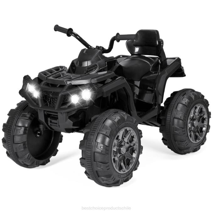 juguete y juego | Best Choice Products Coche quad atv de 4 ruedas para niños de 12 V con velocidad máxima de 3,7 mph, bluetooth y faros negro08BN496