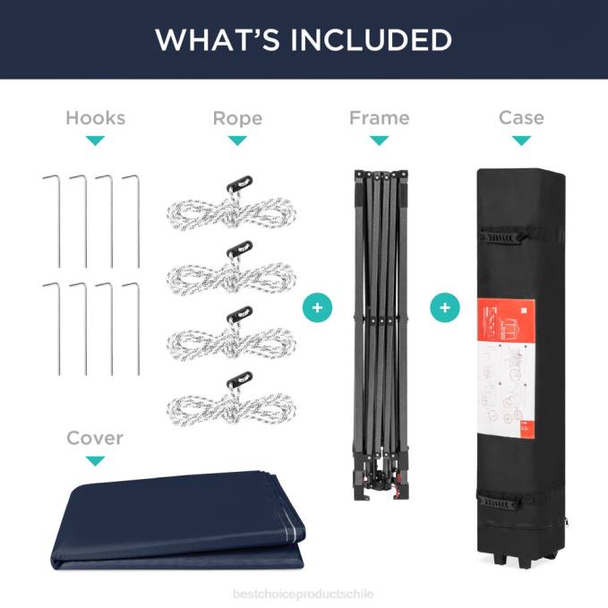 vida al aire libre | Best Choice Products Toldo desplegable instantáneo para una sola persona con bolsa con ruedas azul08BN1052