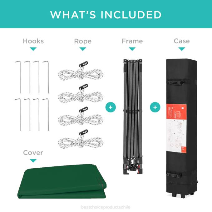 vida al aire libre | Best Choice Products Toldo desplegable instantáneo para una sola persona con bolsa con ruedas bosque verde08BN1061