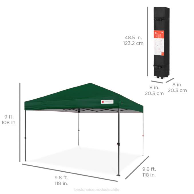 vida al aire libre | Best Choice Products Toldo desplegable instantáneo para una sola persona con bolsa con ruedas bosque verde08BN1061
