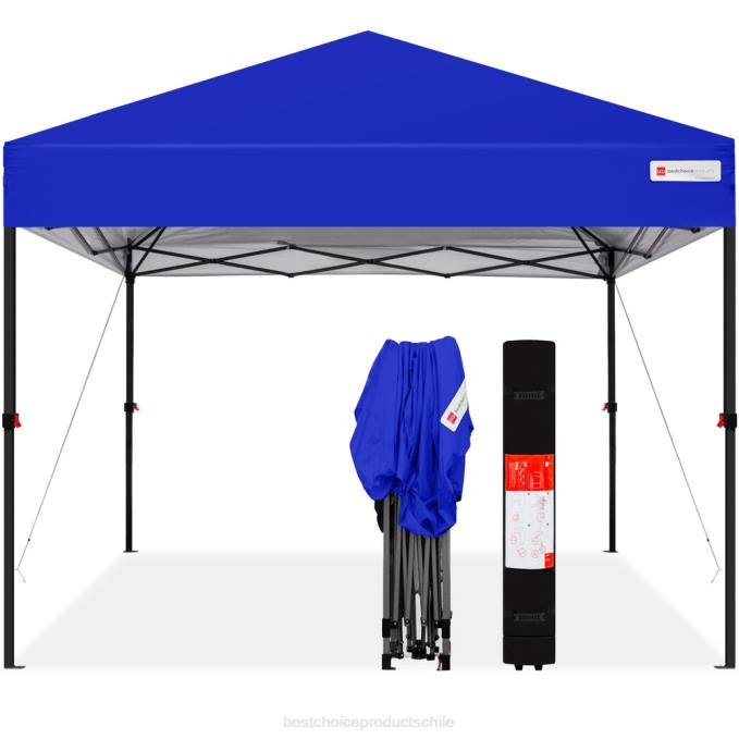 vida al aire libre | Best Choice Products Toldo desplegable instantáneo para una sola persona con bolsa con ruedas recurso azul08BN1060