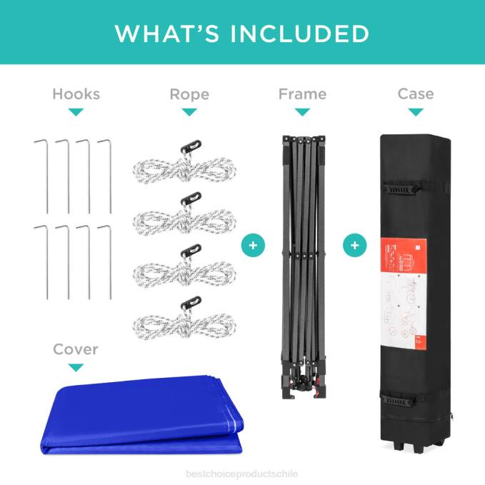 vida al aire libre | Best Choice Products Toldo desplegable instantáneo para una sola persona con bolsa con ruedas recurso azul08BN1060