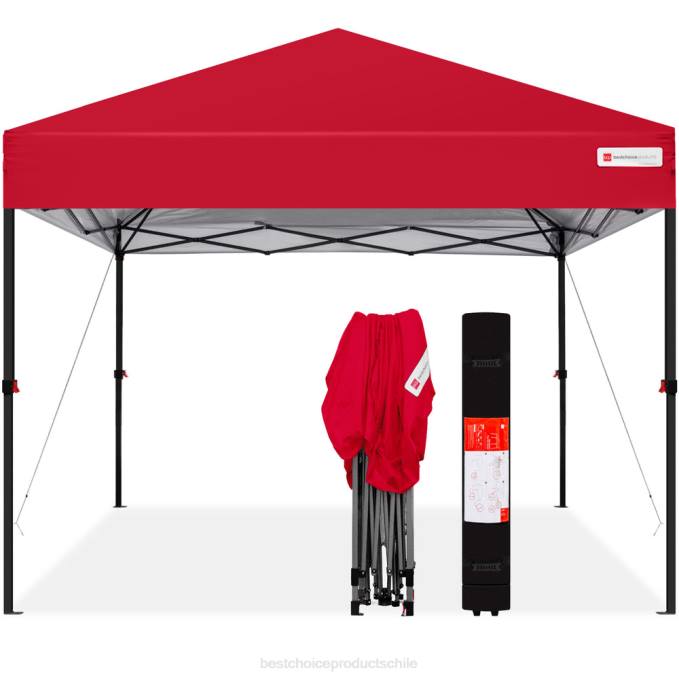 vida al aire libre | Best Choice Products Toldo desplegable instantáneo para una sola persona con bolsa con ruedas rojo08BN1053