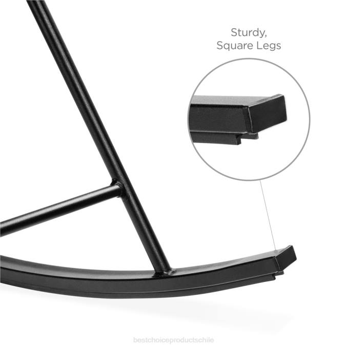 vida al aire libre | Best Choice Products Juego de bistró con mecedora Acapulco de cuerda tejida para patio de 3 piezas azul08BN1419