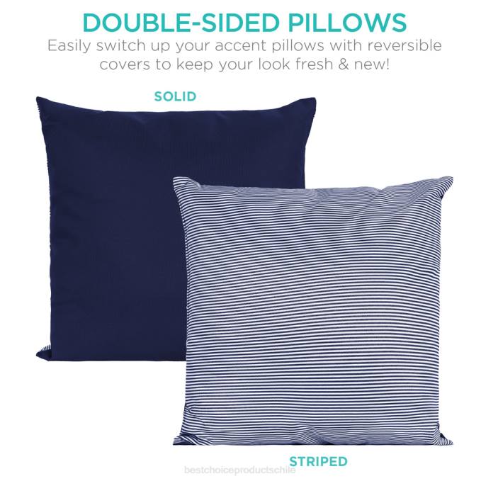 vida al aire libre | Best Choice Products Sofá cama seccional de mimbre 2 en 1 de 5 piezas con asientos ajustables, dosel y funda Armada08BN1467