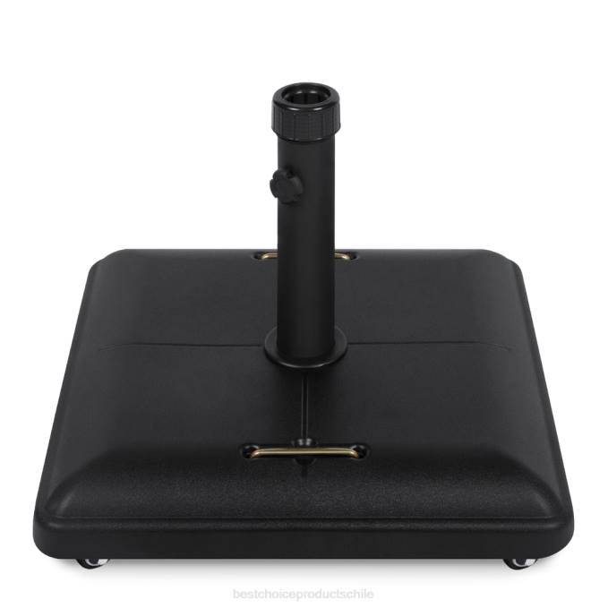 vida al aire libre | Best Choice Products 81 libras. Soporte de base de paraguas de hormigón resistente con ruedas negro08BN420